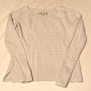 Loft. White Sweater. S